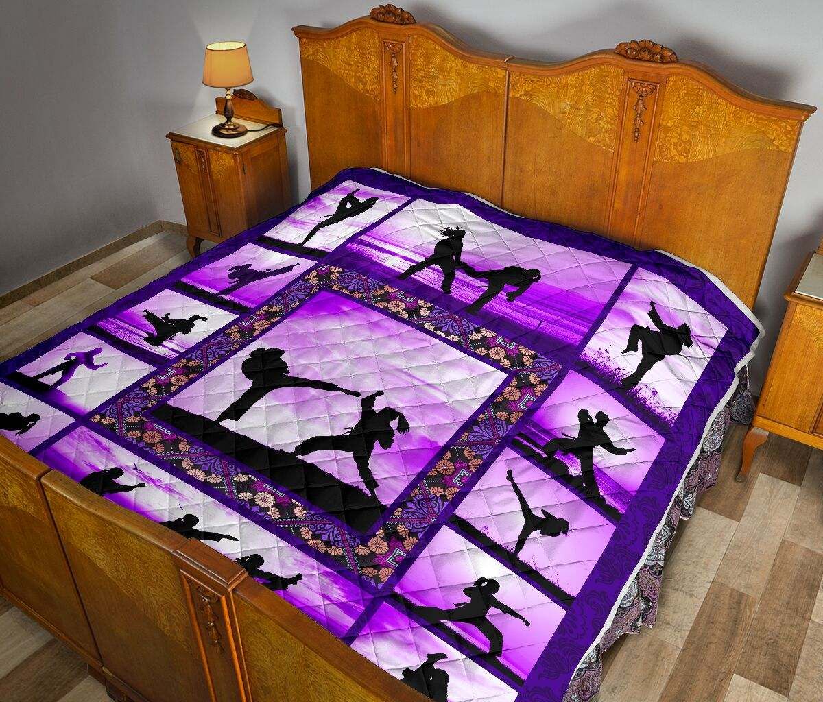 Martial art Sunset Premium Quilt Purple KD DHC281111012DD