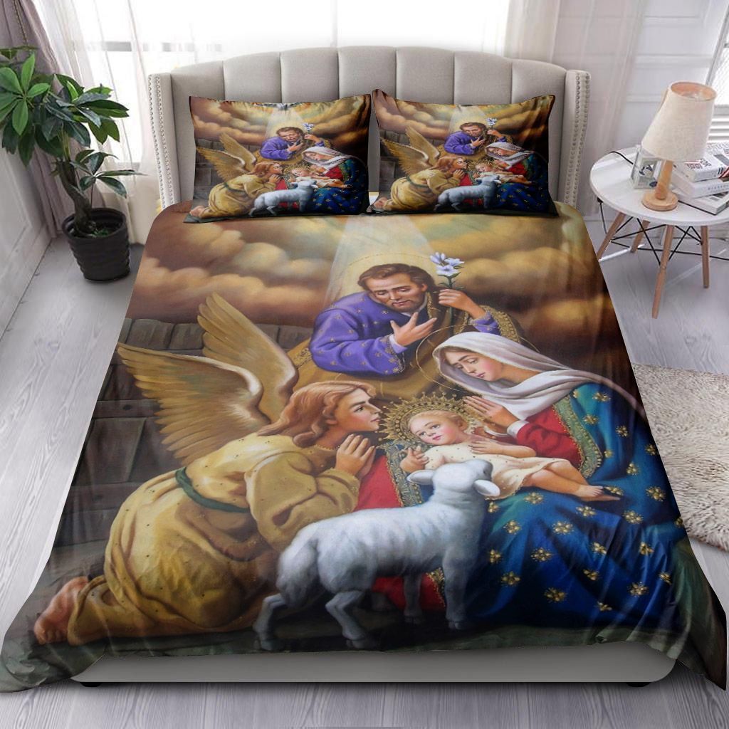 Mary And Angel Bedding Set
