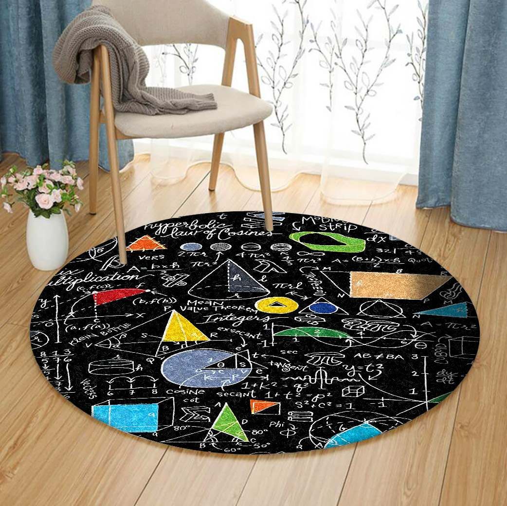 Math Round Carpet