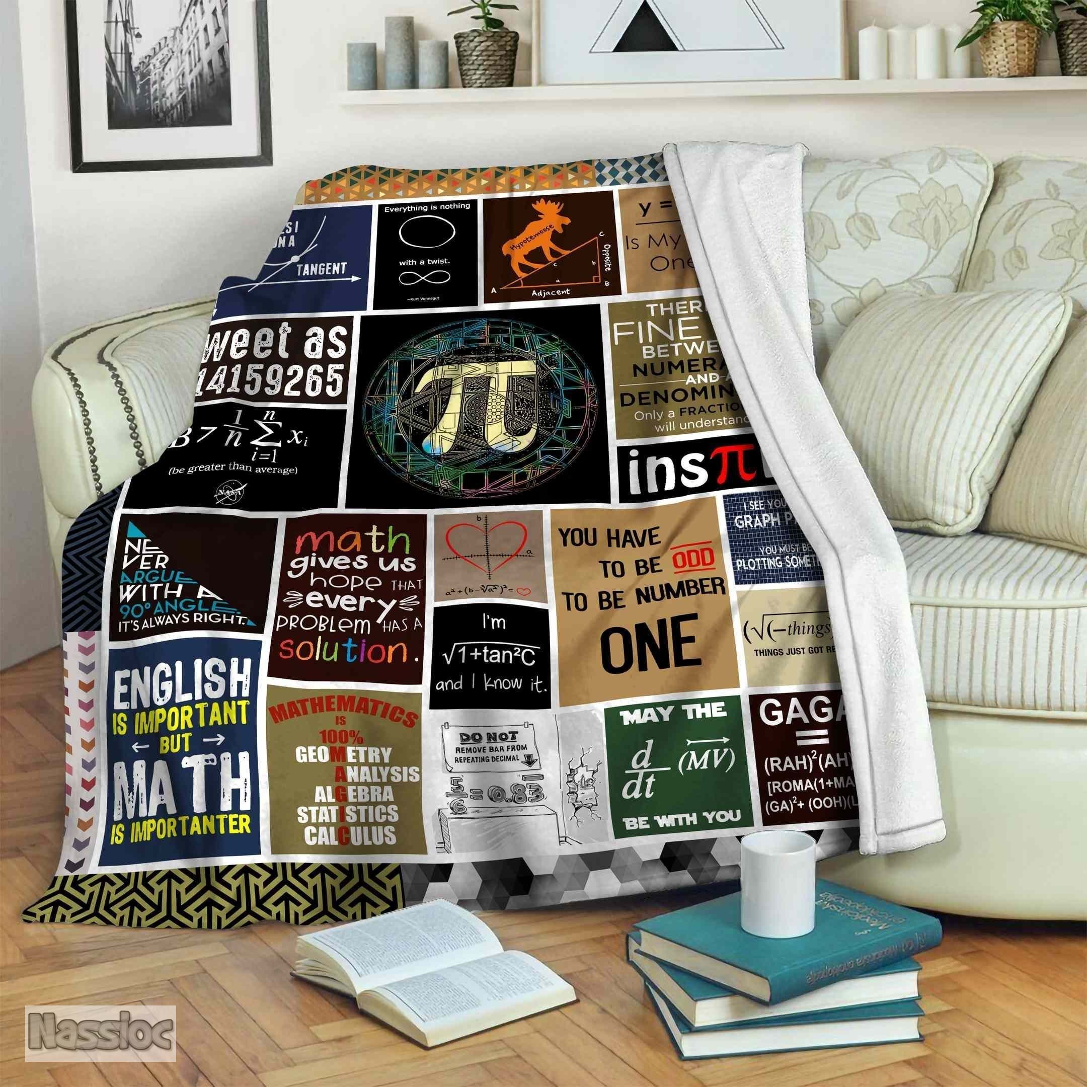 Math Fleece Blanket