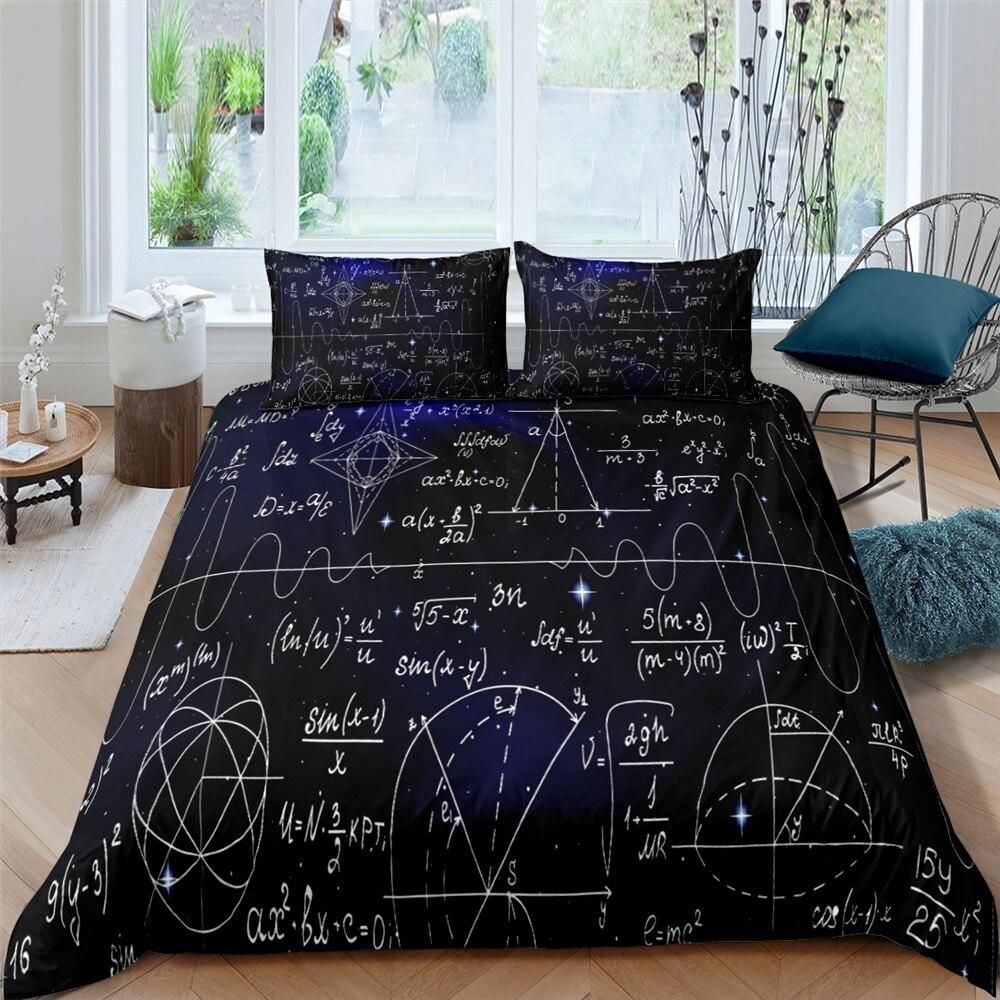 Math Notes Board Bedding Set