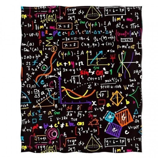 Mathematics Symbol Sherpa Fleece Blanket