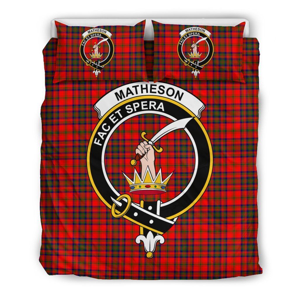 Matheson Clan Badge Tartan Bedding Set