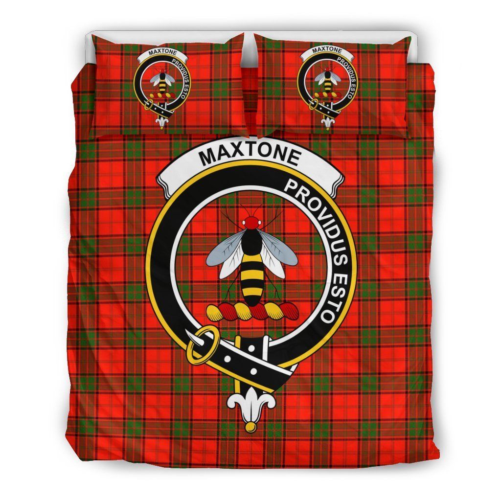 Maxtone Clan Badge Tartan Bedding Set