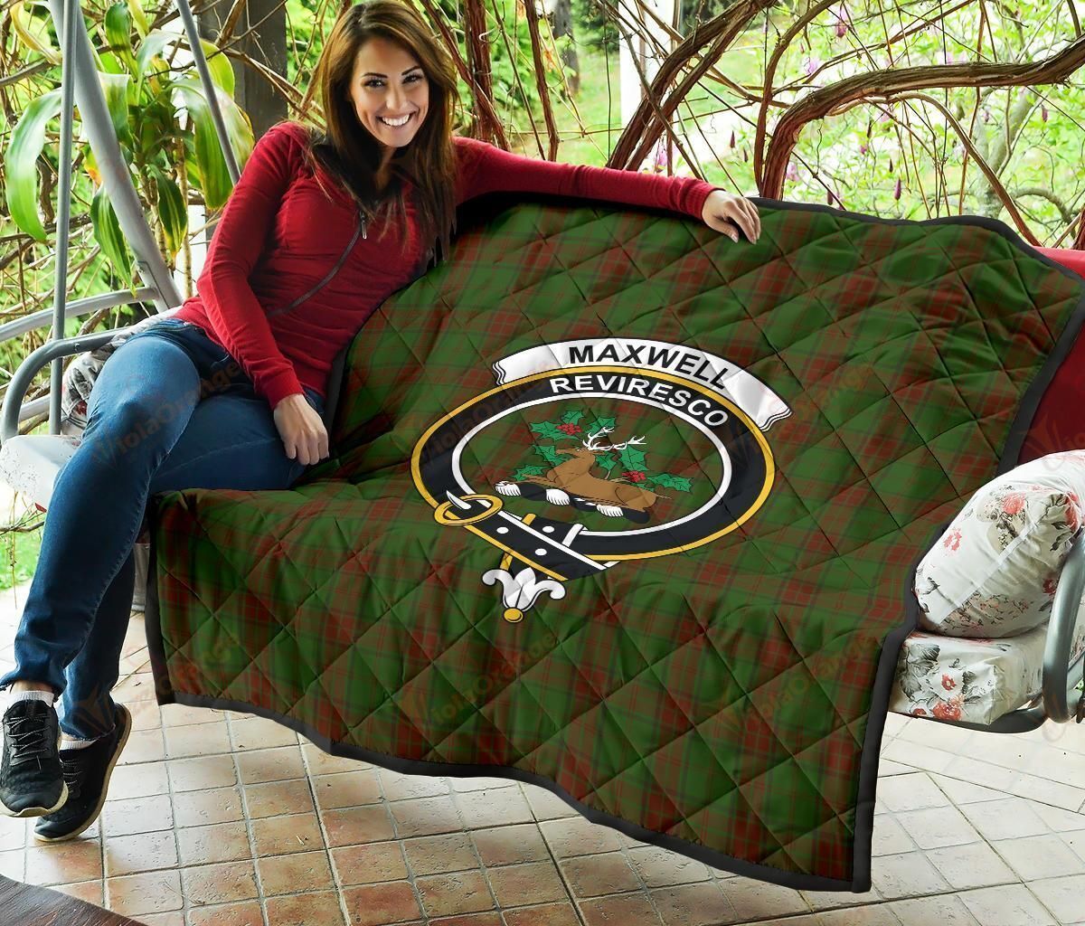 Maxwell Hunting Tartan Clan Badge YW1501647CL Quilt Blanket