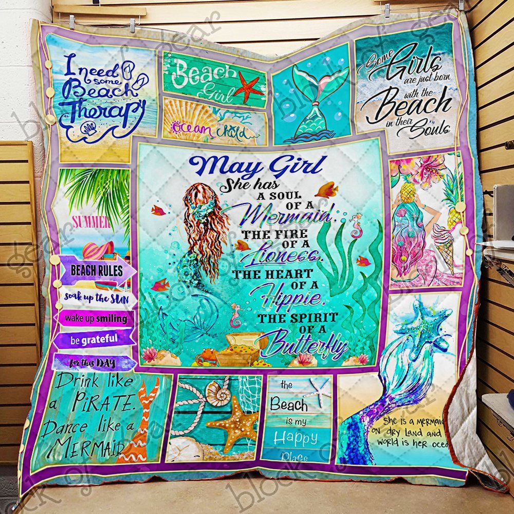 May Girl A Soul Of A Mermaid Quilt Psl803M5 Dhc11122495Dd