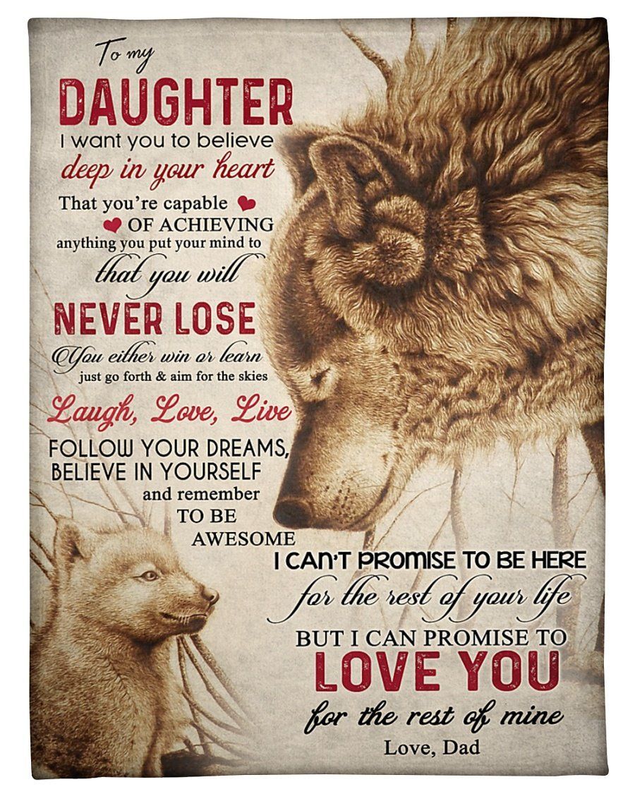 Meaningful Gift For Daughter Follow Your Dreams Fleece Blanket Fleece Blanket