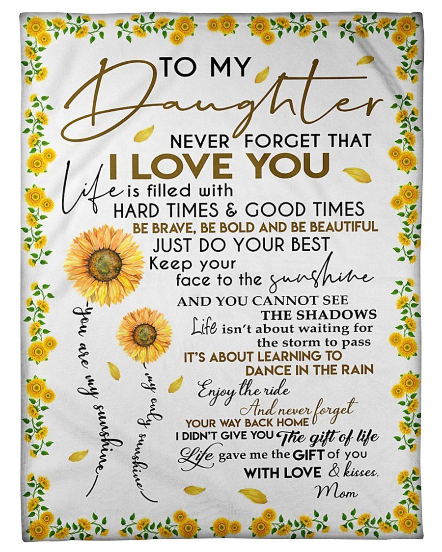 Meaningful Gifts Of Mom To Daughter With Love For Family Fleece Blanket