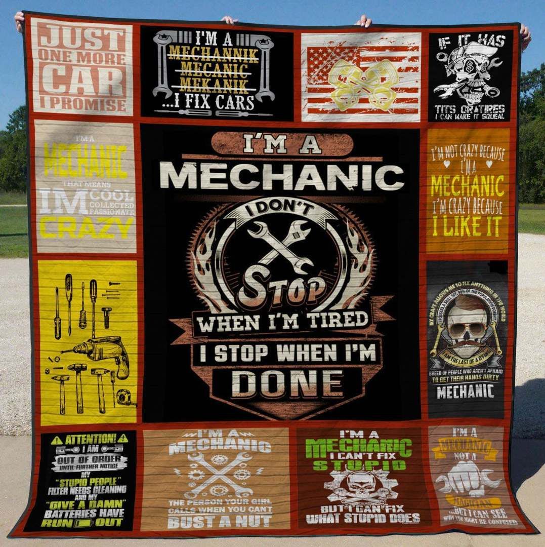 Mechanic BI230701B TBG Quilt Blanket