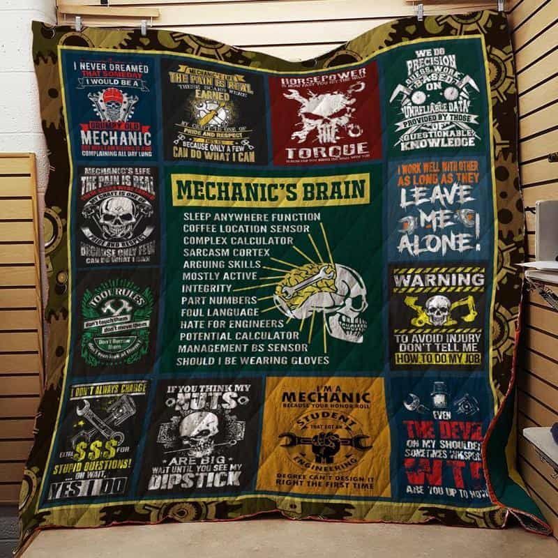 Mechanic CLA1610683Q Quilt Blanket
