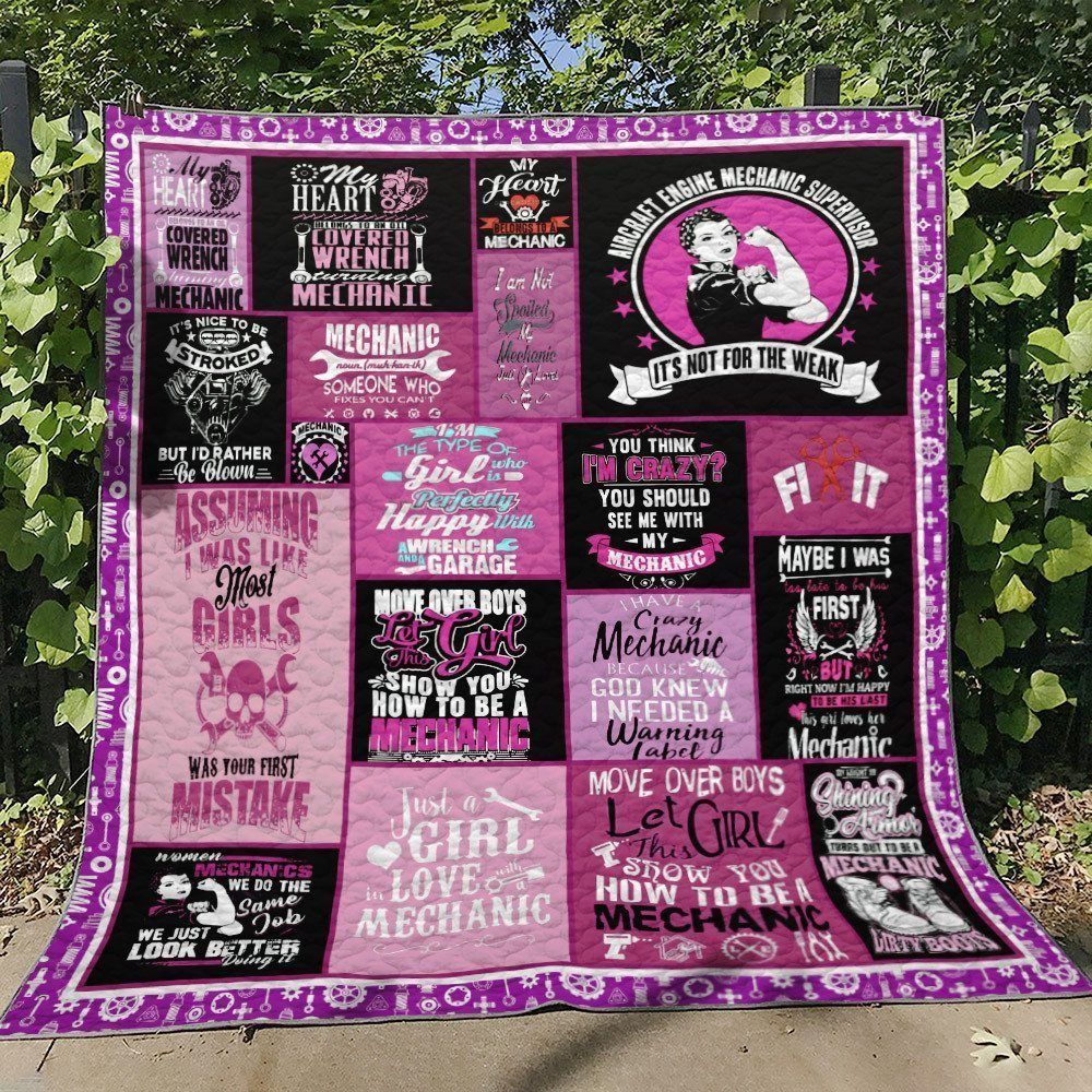 Mechanic Girls BT220709B Quilt Blanket