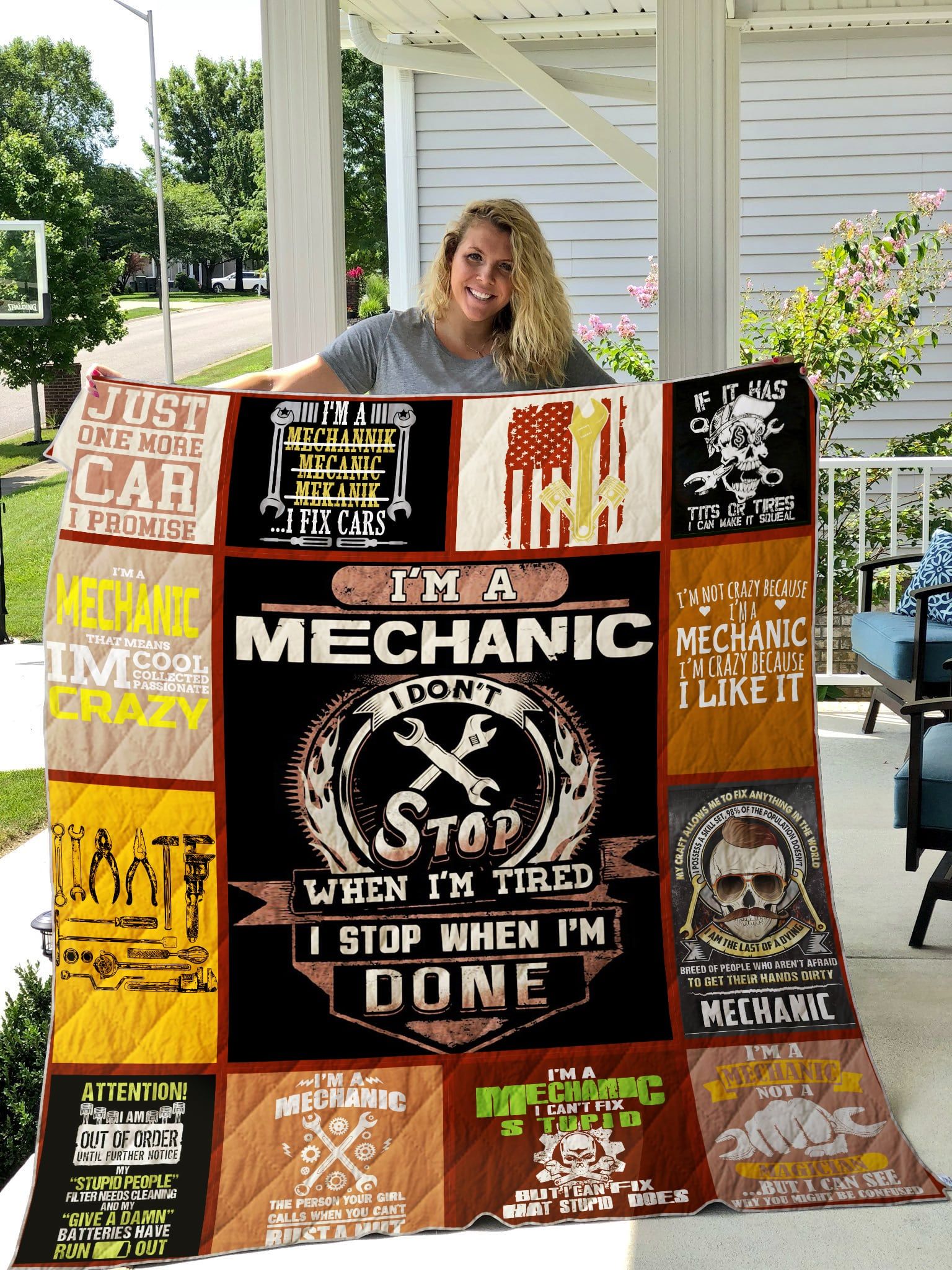 Mechanic Im A Mechanic Quilt Blanket DHC3112840TD