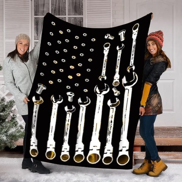 Mechanic Tools Sherpa Fleece Blanket
