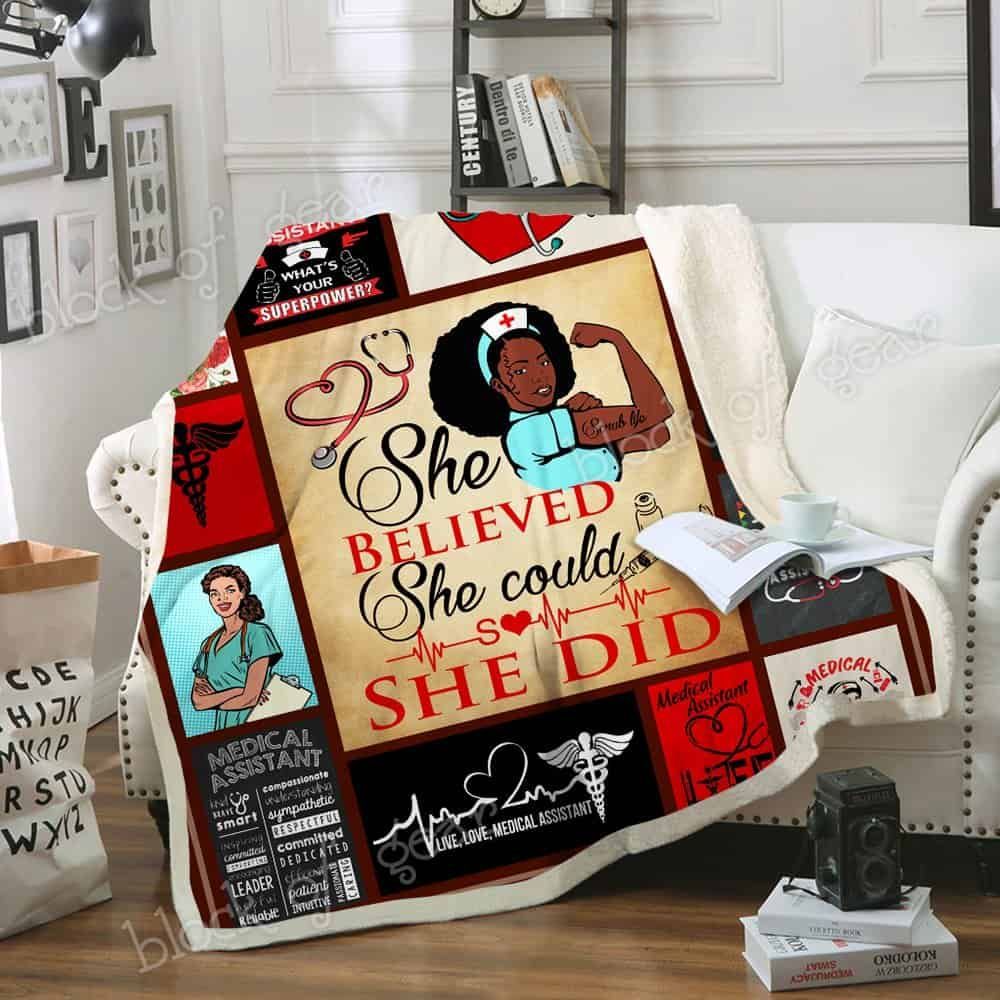 Medical Assistant Fleece Blanket