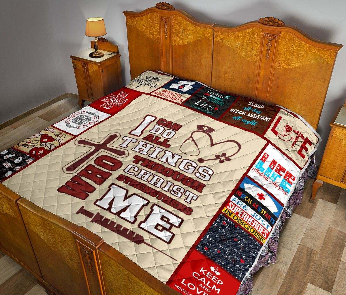 Medical Assistants – I Can Do All Things Quilt DHC281111662DD