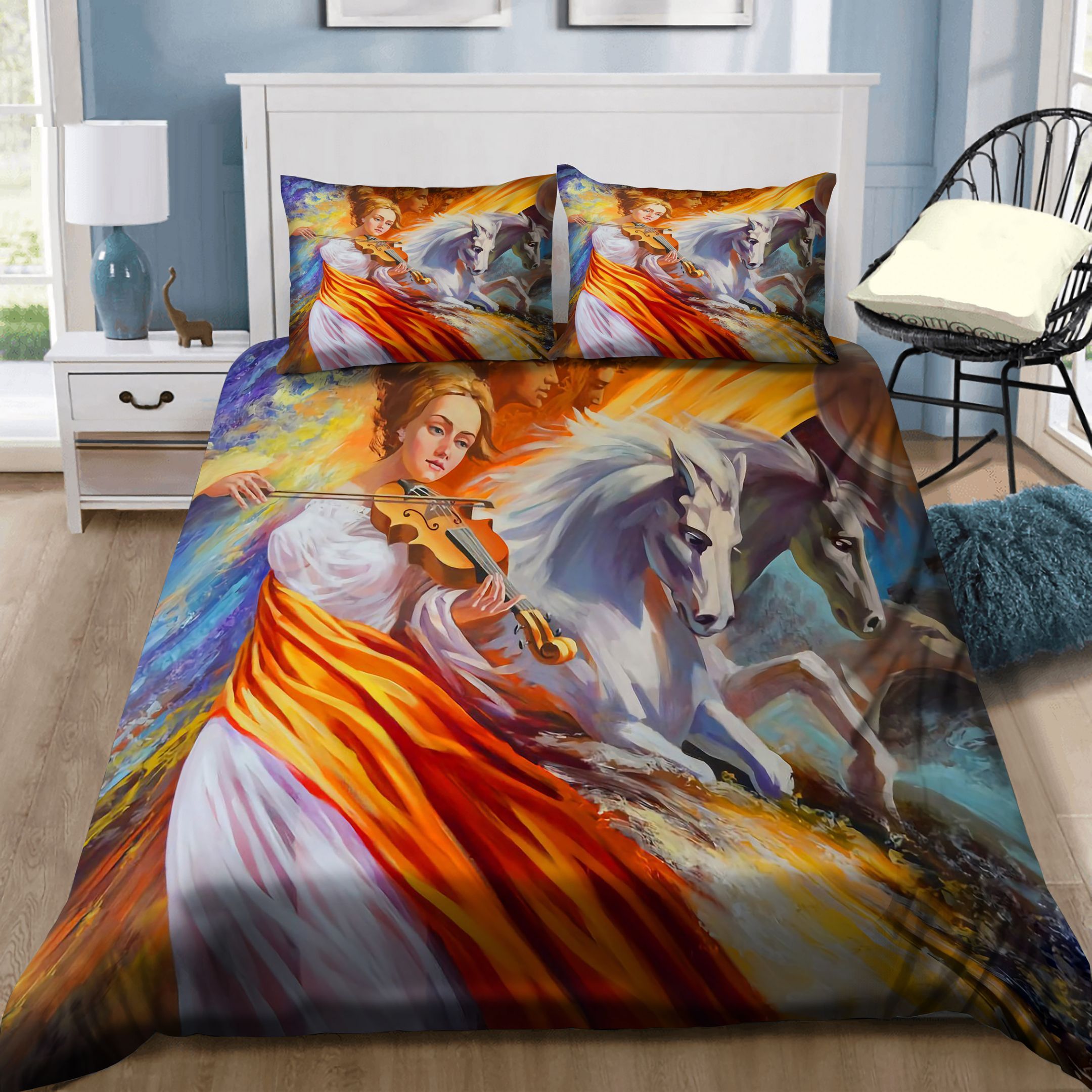 Melody Girl And Horse Bedding Set