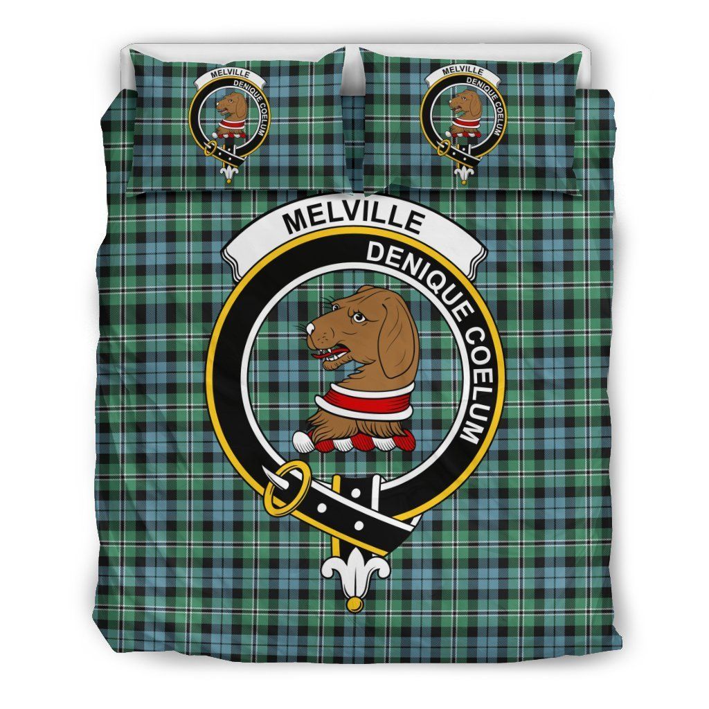 Melville Clan Badge Tartan Bedding Set
