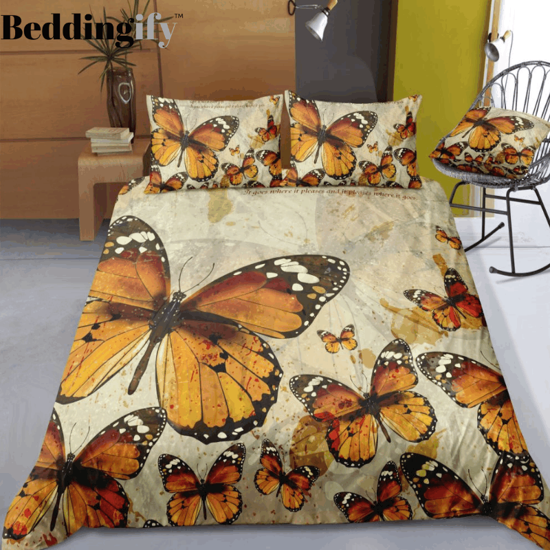 Memorable Butterflies Bedding Set