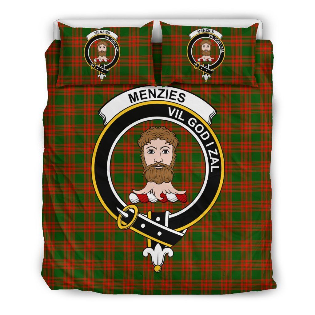 Menzies Clan Badge Tartan Bedding Set
