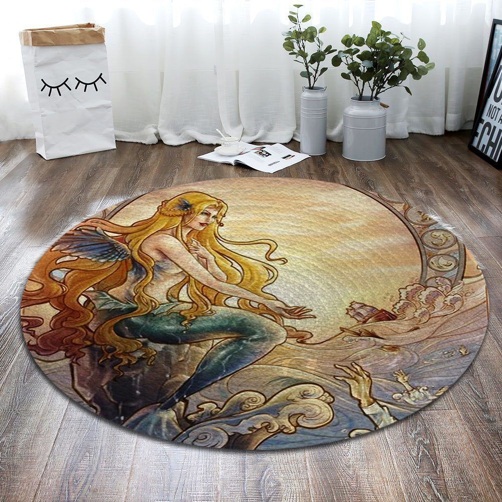 Mermaid Round Carpet