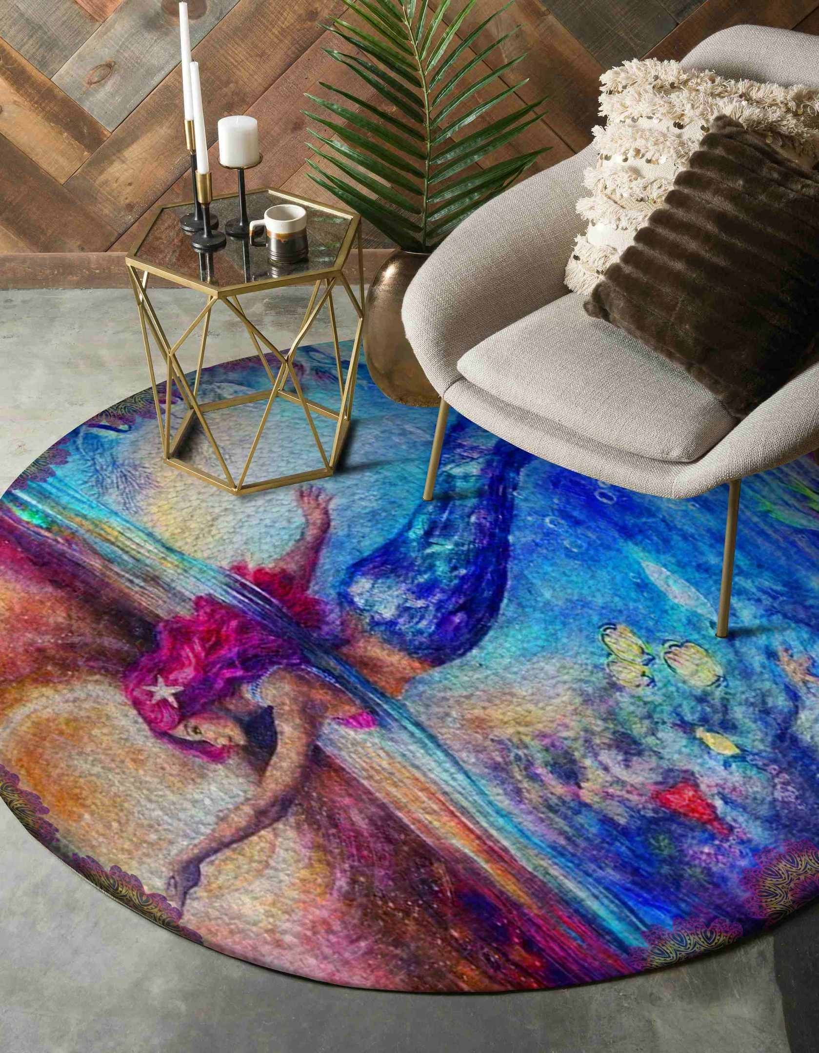 Mermaid Round Carpet