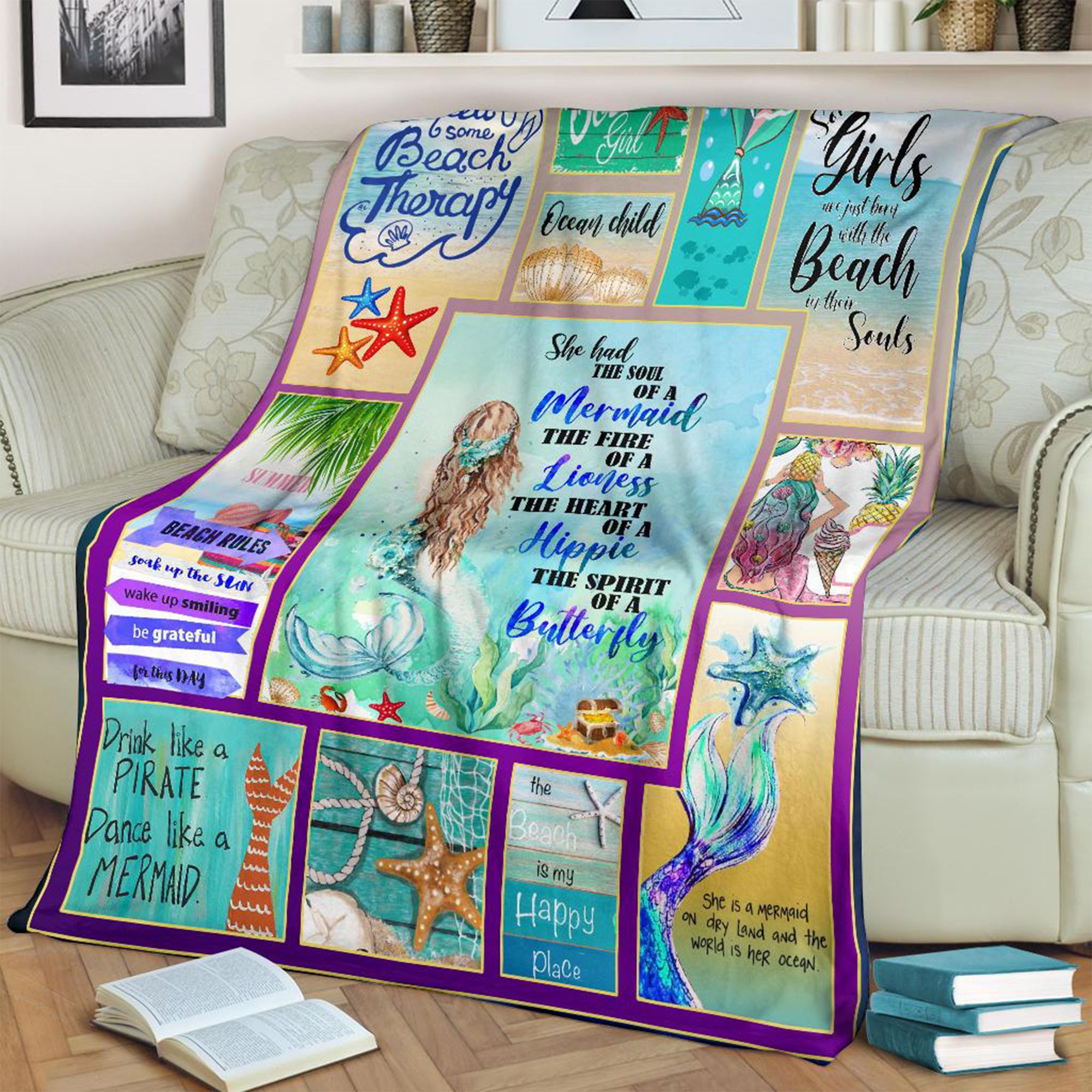 Mermaid Fleece Blanket