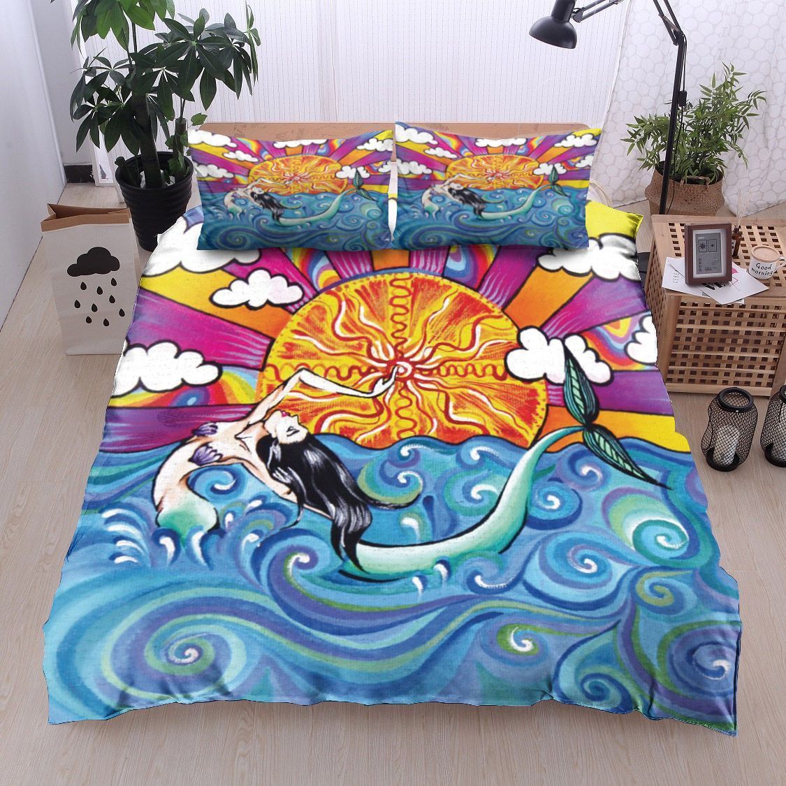 Mermaid And The Sun Bedding Set