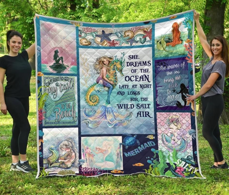 Mermaid Best Of Intention Quilt Blanket DHC020120225TD