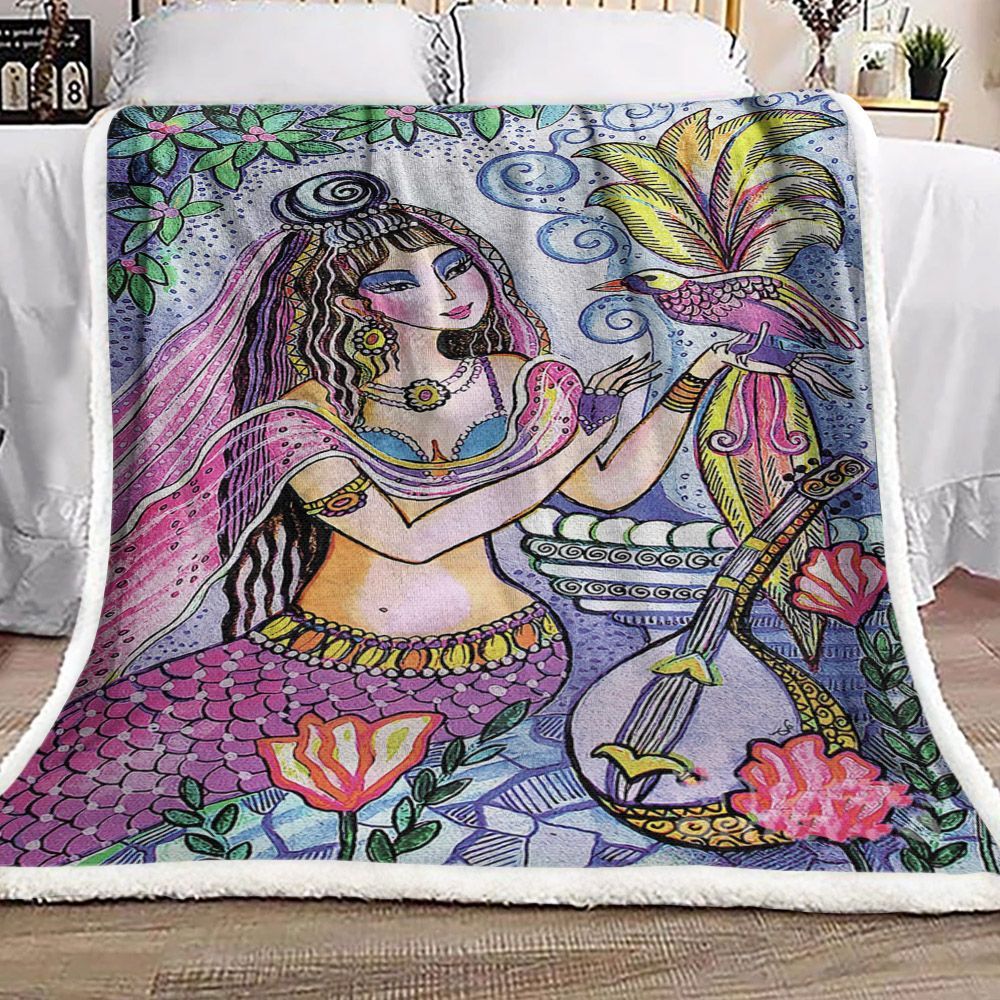 Mermaid Sherpa Fleece Blanket