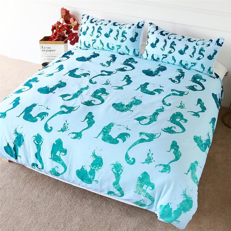 Mermaid Cartoon Bedding Set