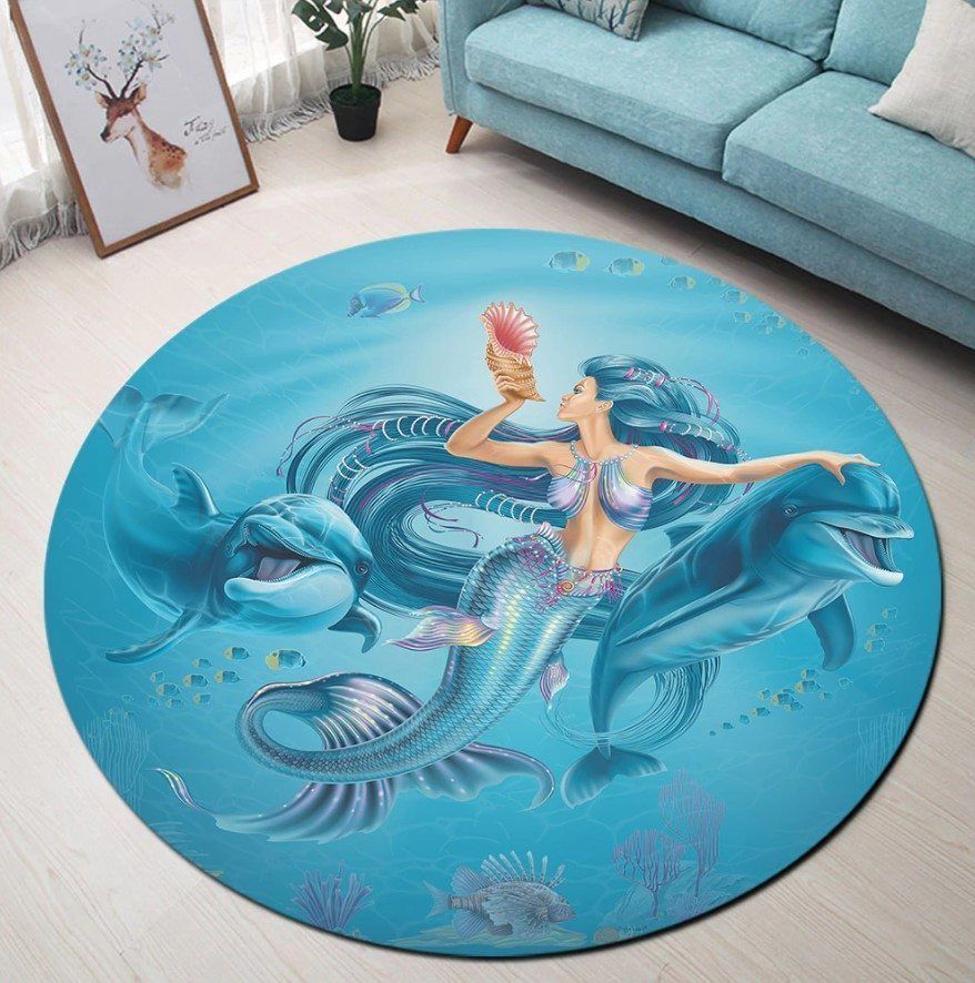 Mermaid Round Carpet