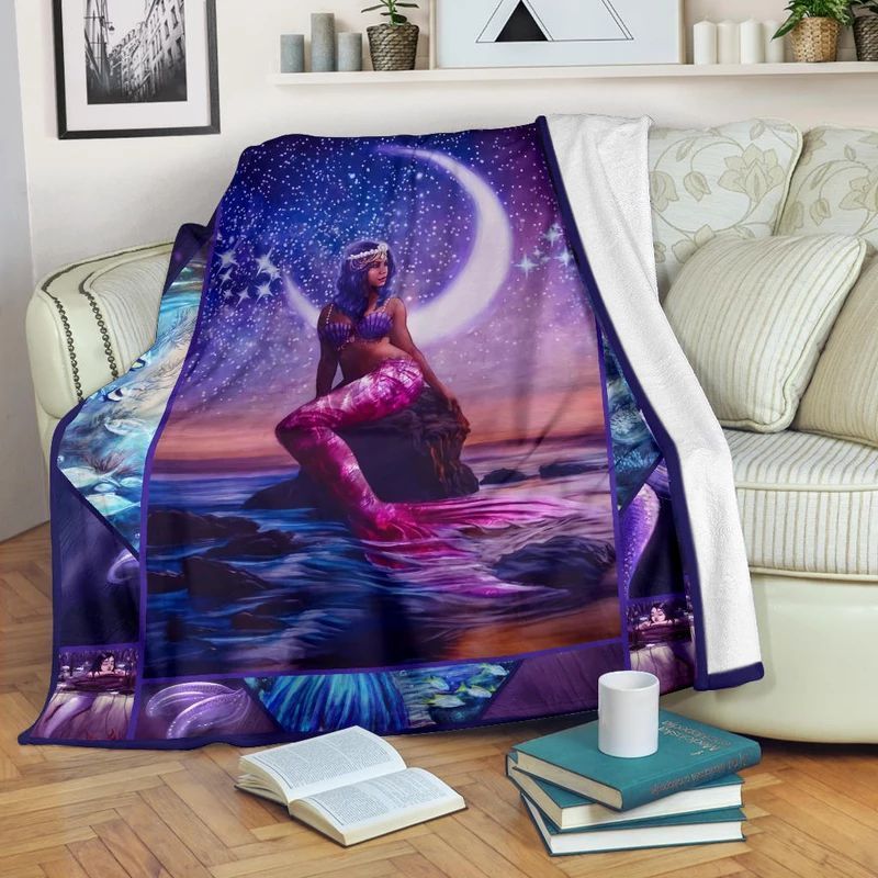 Mermaid Sherpa Fleece Blanket
