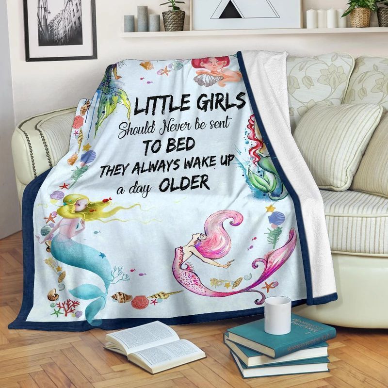 Mermaid Sherpa Fleece Blanket