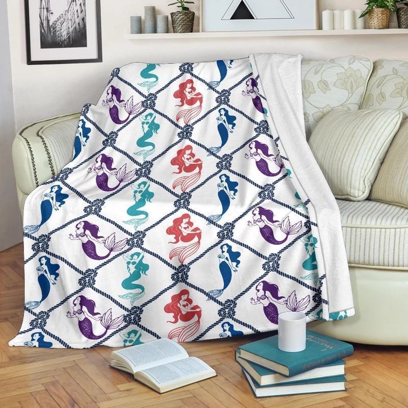 Mermaid Sherpa Fleece Blanket