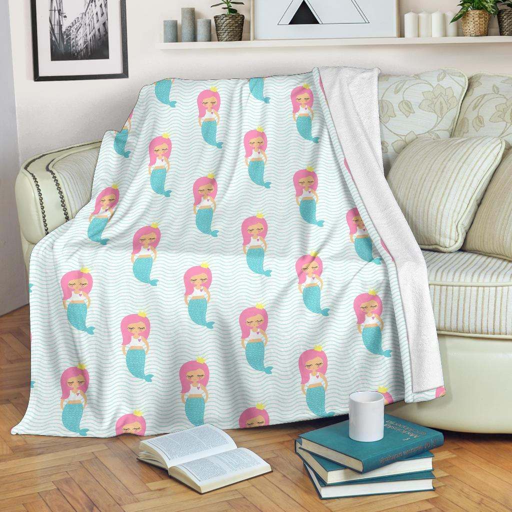 Mermaid Sherpa Fleece Blanket