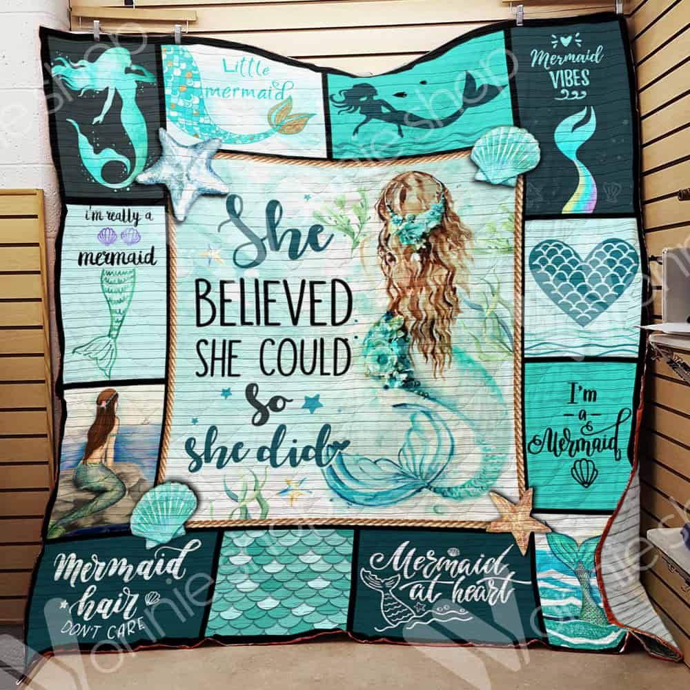 Mermaid CL15100240MDQ Quilt Blanket