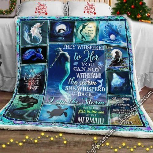 Mermaid Sherpa Fleece Blanket
