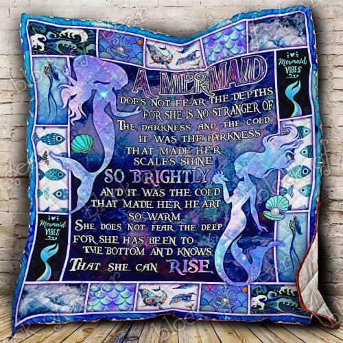 Mermaid CL19100560MDQ Quilt Blanket