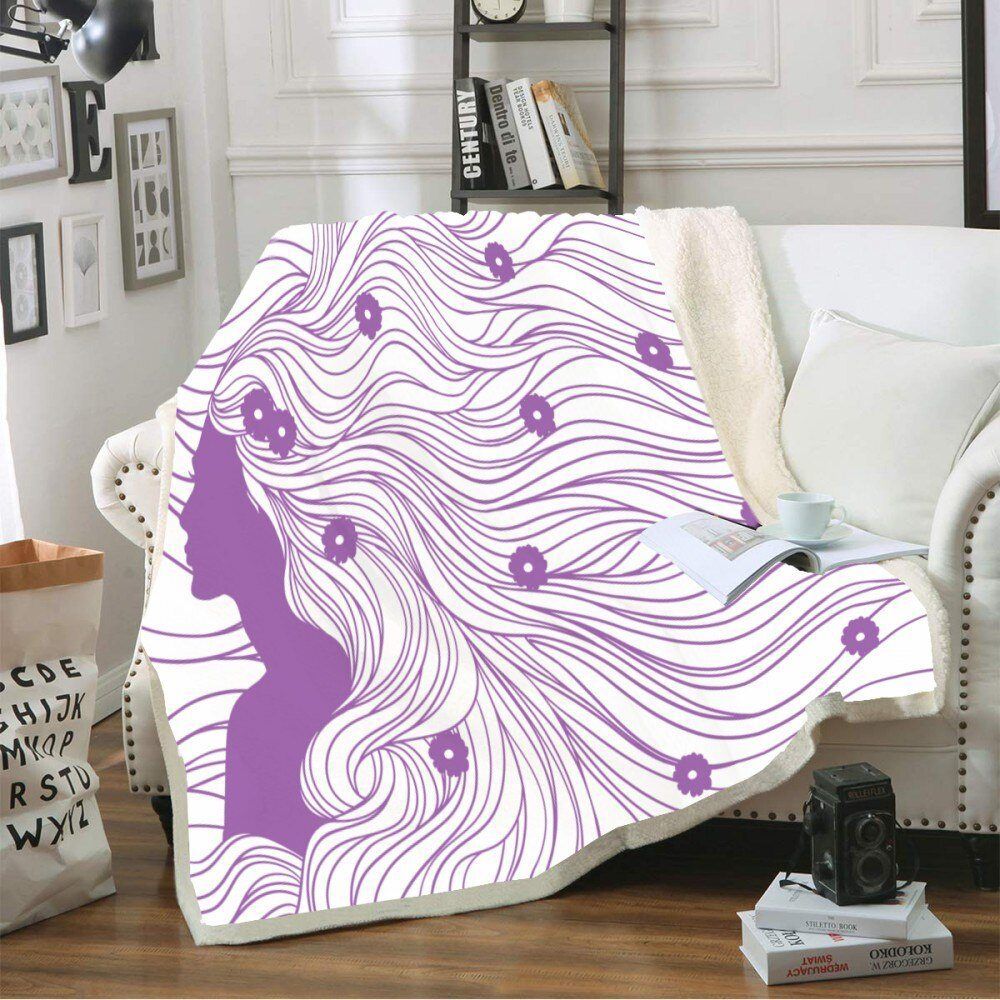 Mermaid Sherpa Fleece Blanket