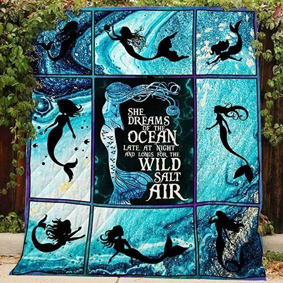 Mermaid CLA0710550Q Quilt Blanket