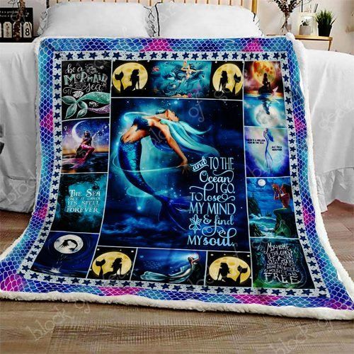 Mermaid Sherpa Fleece Blanket