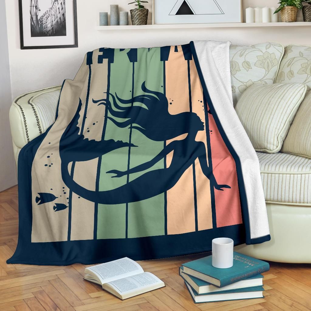 Mermaid Sherpa Fleece Blanket