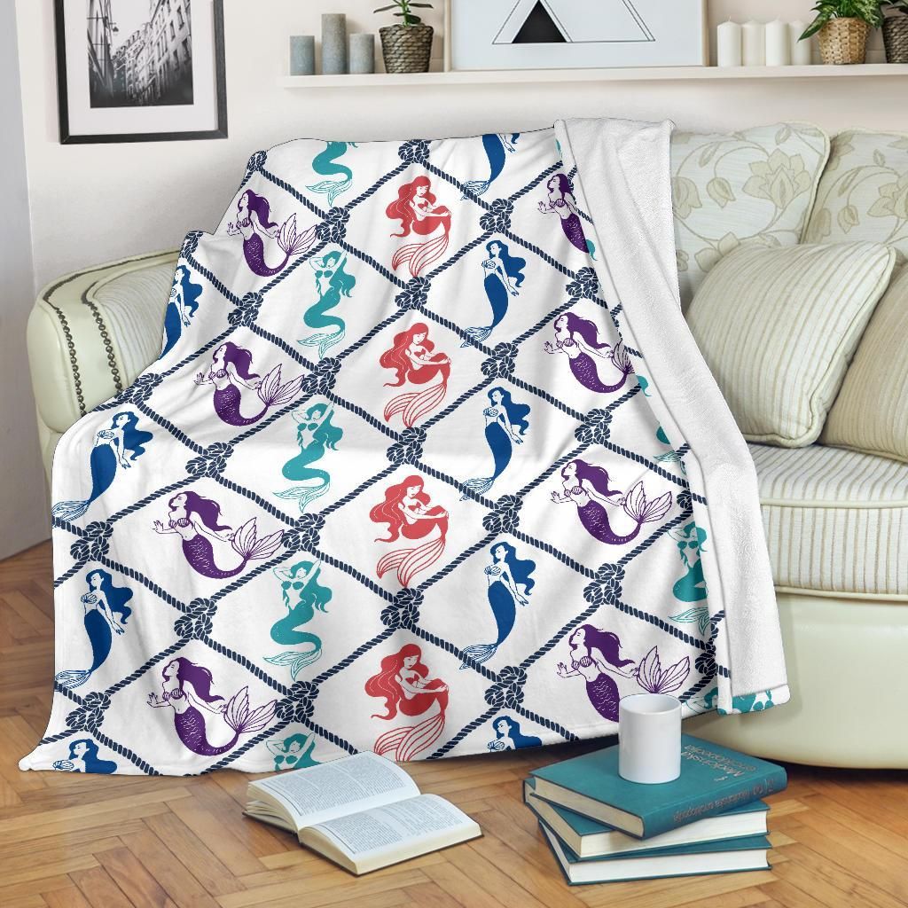 Mermaid Sherpa Fleece Blanket