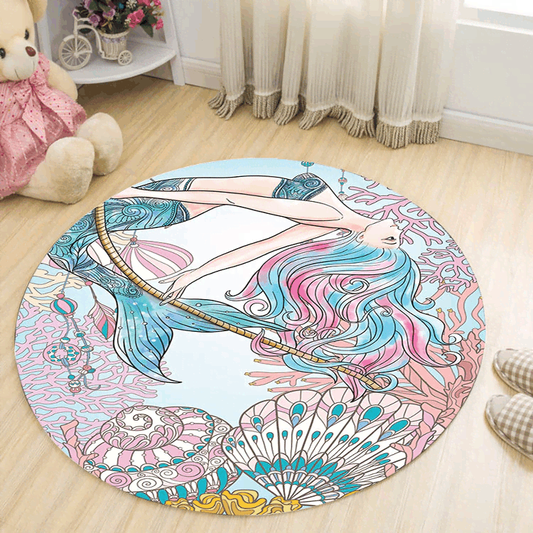 Mermaid Round Carpet