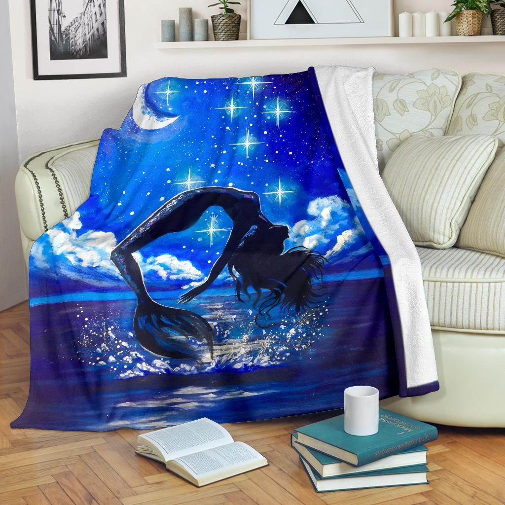 Mermaid Sherpa Fleece Blanket