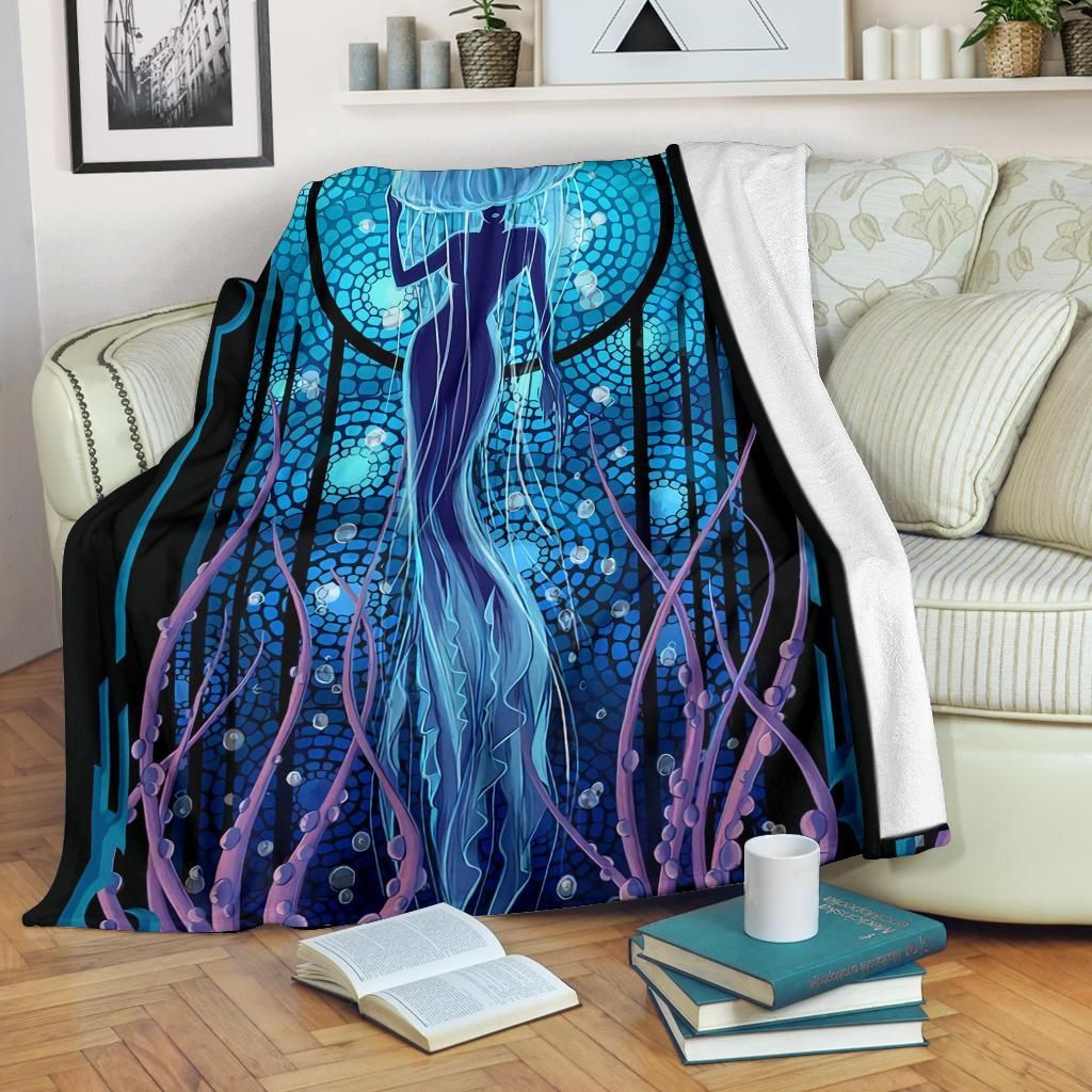 Mermaid Sherpa Fleece Blanket