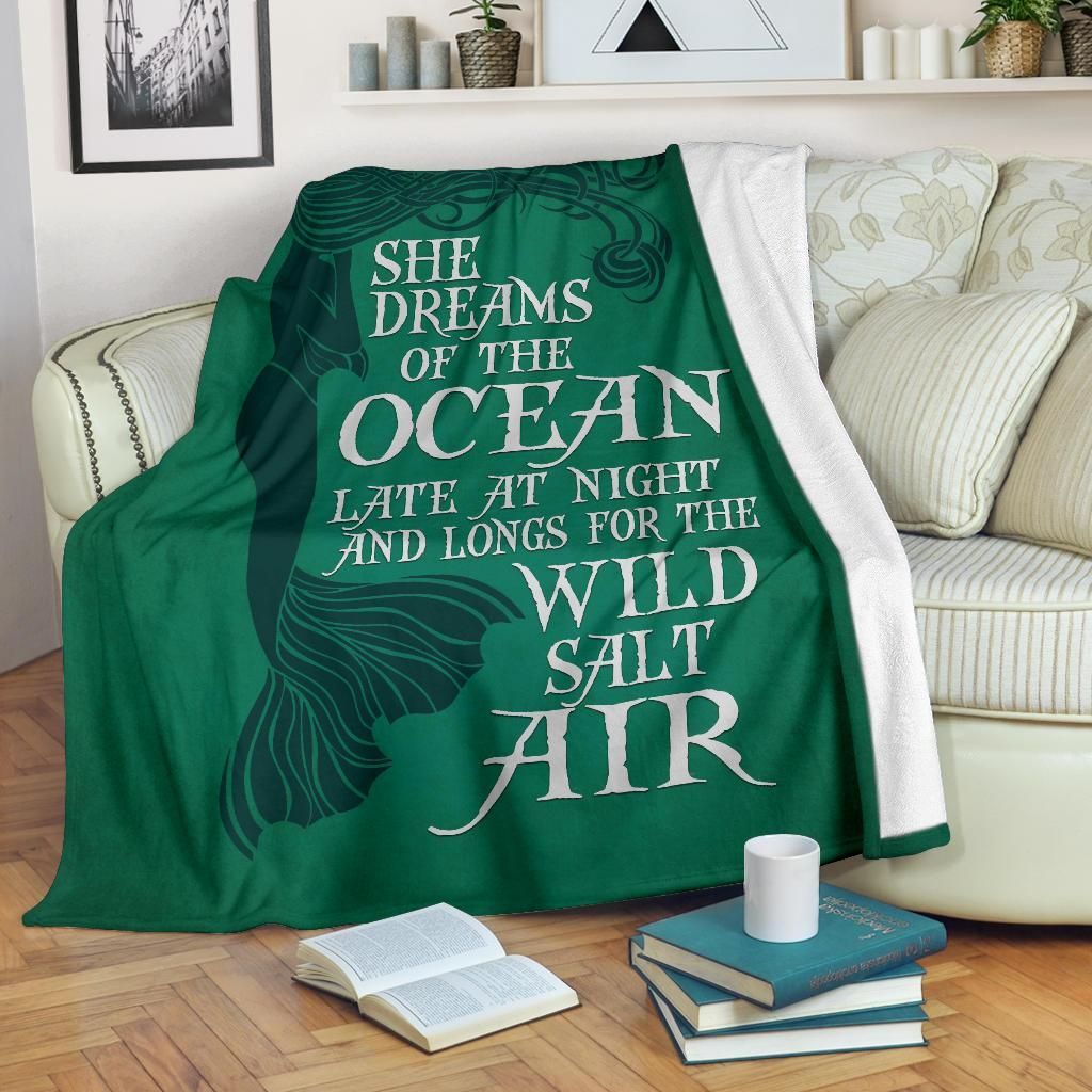 Mermaid Sherpa Fleece Blanket