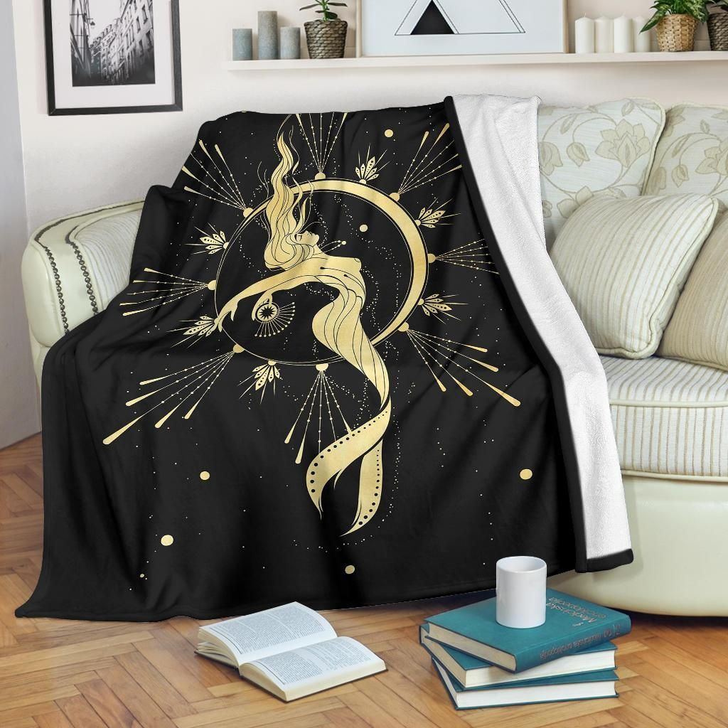 Mermaid Sherpa Fleece Blanket