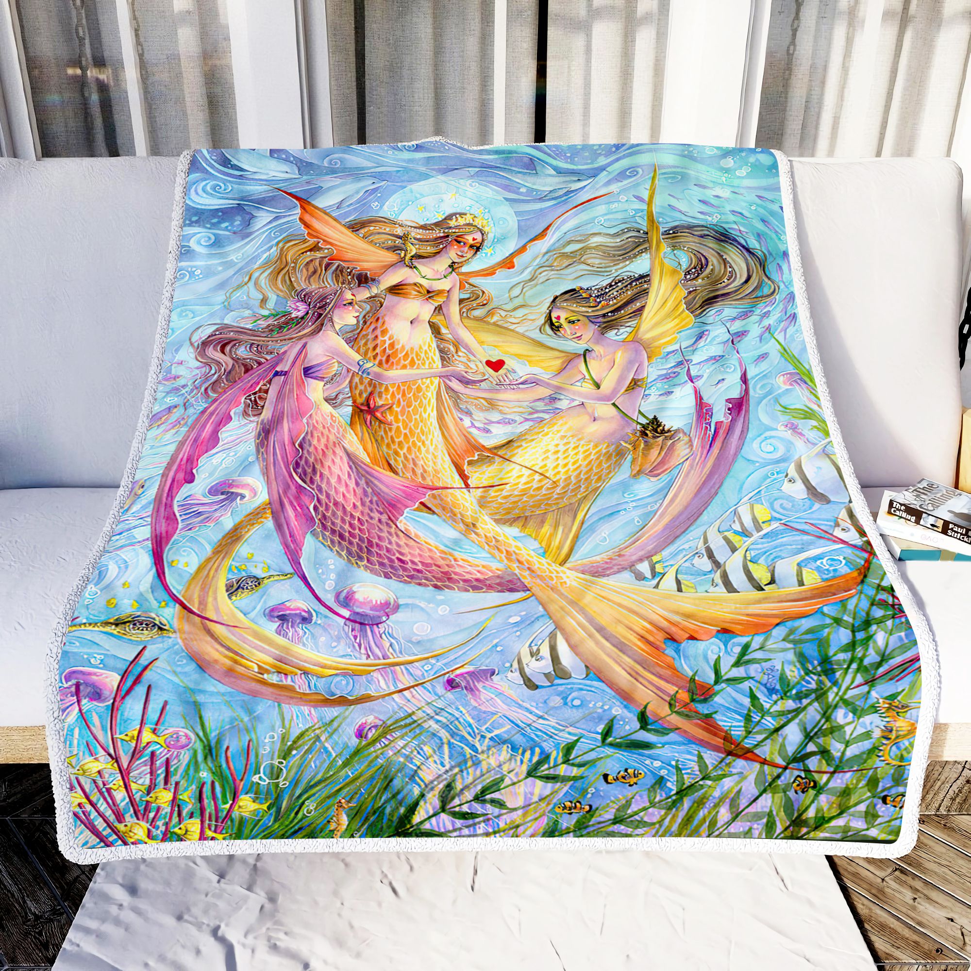 Mermaid Dance Fleece Blanket