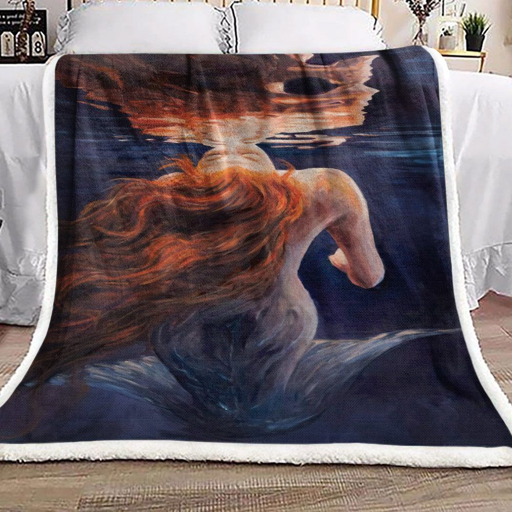 Mermaid Sherpa Fleece Blanket